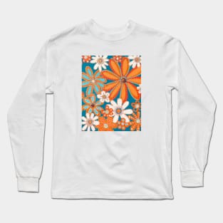 Orange Flowers 3 Long Sleeve T-Shirt